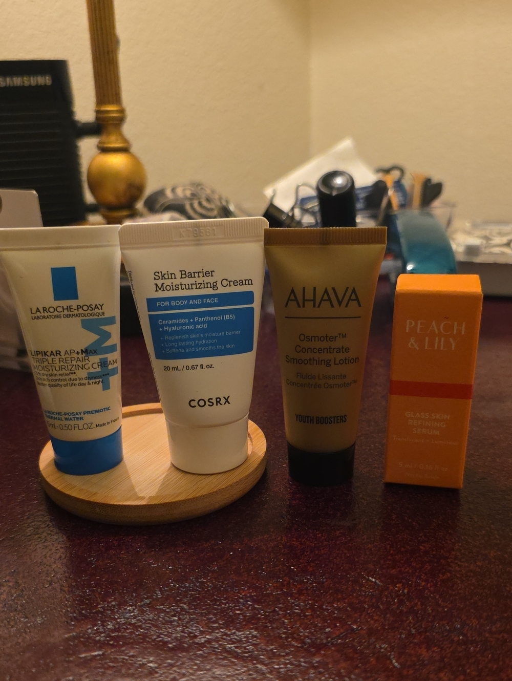 COSRX Skin Barrier Moisturizing Cream Ahava La Roche Posay Peach & Lily Bundle